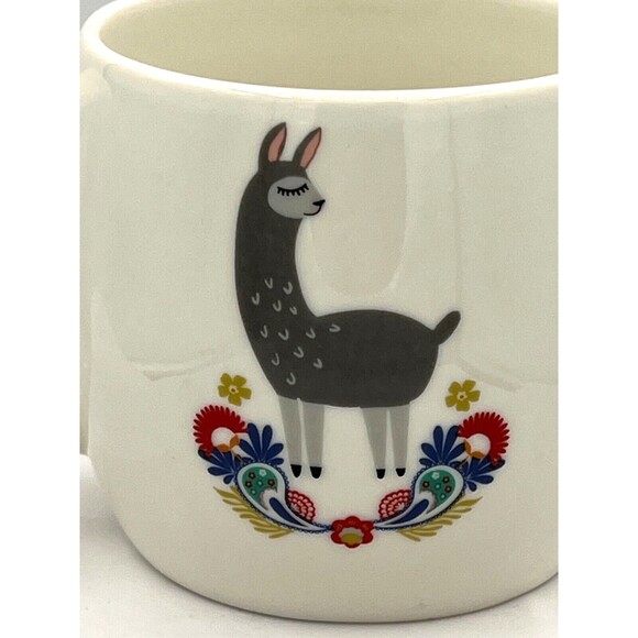 Opalhouse™ 17oz Stoneware Coffee Mug White No Drama Llama Ceramic Porcelain - Picture 10 of 15
